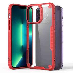 For iPhone 13 Pro Max Four-corner Glossy Shockproof Phone Case(Red)