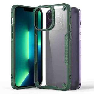 For iPhone 13 Pro Max Four-corner Glossy Shockproof Phone Case(Green)