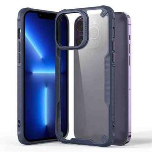 For iPhone 13 Pro Four-corner Glossy Shockproof Phone Case(Blue)