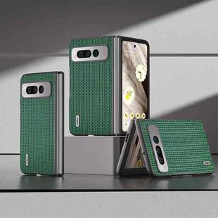 For Google Pixel Fold ABEEL Genuine Leather Luxury Series Phone Case(Night Green)