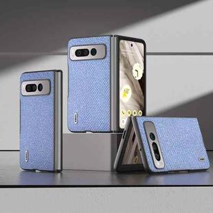 For Google Pixel Fold ABEEL Diamond Series Black Edge Phone Case(Sapphire Blue)