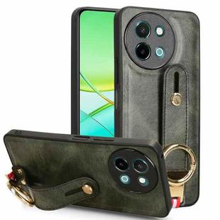 For vivo Y38 5G / Y200i 5G Wristband Leather Back Phone Case(Green)