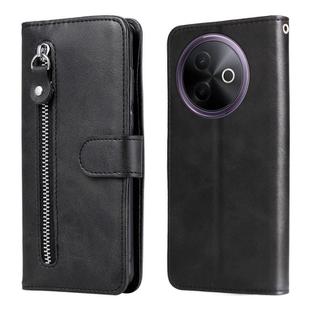 For vivo Y39 5G / Y300i Fashion Calf Texture Zipper Leather Phone Case(Black)