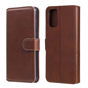 For OPPO A52 / A72 / A92 Classic Calf Texture PU + TPU Horizontal Flip Leather Case, with Holder & Card Slots & Wallet(Brown)
