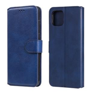 For OPPO A92s Classic Calf Texture PU + TPU Horizontal Flip Leather Case, with Holder & Card Slots & Wallet(Blue)