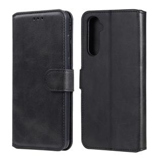 For OPPO Realme 6 Classic Calf Texture PU + TPU Horizontal Flip Leather Case, with Holder & Card Slots & Wallet(Black)