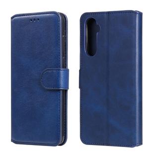 For OPPO Realme 6 Classic Calf Texture PU + TPU Horizontal Flip Leather Case, with Holder & Card Slots & Wallet(Blue)