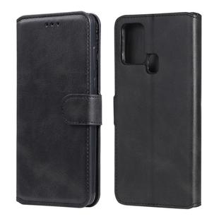 For Samsung Galaxy M31 Classic Calf Texture PU + TPU Horizontal Flip Leather Case, with Holder & Card Slots & Wallet(Black)