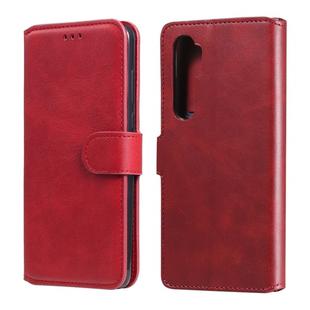 For Xiaomi Mi Note 10 Lite Classic Calf Texture PU + TPU Horizontal Flip Leather Case, with Holder & Card Slots & Wallet(Red)