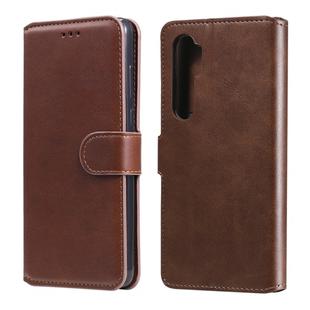 For Xiaomi Mi Note 10 Lite Classic Calf Texture PU + TPU Horizontal Flip Leather Case, with Holder & Card Slots & Wallet(Brown)