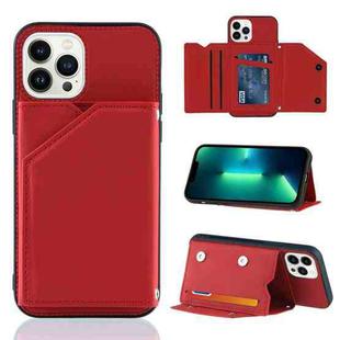 For iPhone 15 Pro Max Skin Feel PU + TPU + PC Back Cover Shockproof Case(Red)