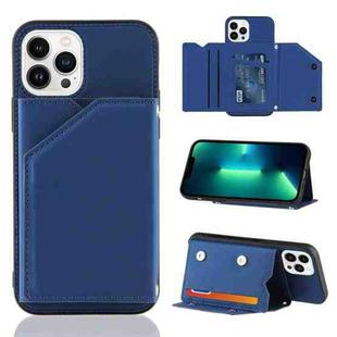 For iPhone 15 Pro Skin Feel PU + TPU + PC Back Cover Shockproof Case(Royal Blue)