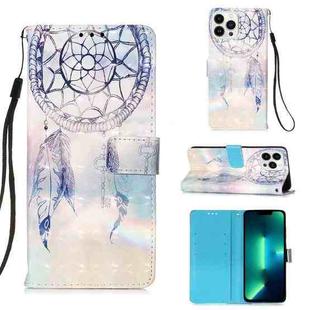 For iPhone 15 Pro Max 3D Painting Horizontal Flip Leather Phone Case(Dream Wind Chimes)