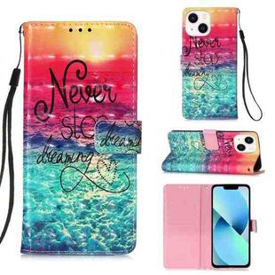 For iPhone 15 3D Painting Horizontal Flip Leather Phone Case(Chasing Dreams)