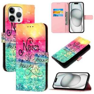 For iPhone 16 Pro Max 3D Painting Horizontal Flip Leather Phone Case(Chasing Dreams)