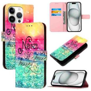 For iPhone 16 Pro 3D Painting Horizontal Flip Leather Phone Case(Chasing Dreams)