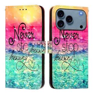For iPhone 17 Pro 3D Painting Horizontal Flip Leather Phone Case(Chasing Dreams)