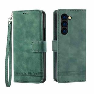 For Samsung Galaxy Z Fold6 Dierfeng Dream Line TPU + PU Leather Phone Case(Green)