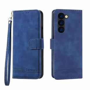 For Samsung Galaxy Z Fold6 Dierfeng Dream Line TPU + PU Leather Phone Case(Blue)