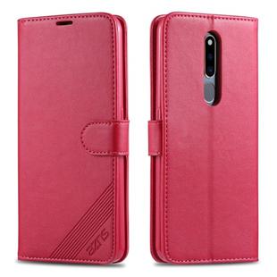 For OPPO F11 Pro AZNS Sheepskin Texture Horizontal Flip Leather Case with Holder & Card Slots & Wallet(Red)
