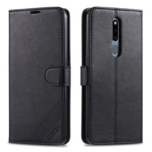 For OPPO F11 Pro AZNS Sheepskin Texture Horizontal Flip Leather Case with Holder & Card Slots & Wallet(Black)