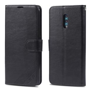 For OPPO K3 / Realme X AZNS Sheepskin Texture Horizontal Flip Leather Case with Holder & Card Slots & Wallet(Black)