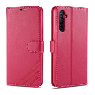 For OPPO K5 AZNS Sheepskin Texture Horizontal Flip Leather Case with Holder & Card Slots & Wallet(Red)