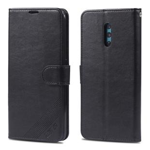 For OPPO Reno AZNS Sheepskin Texture Horizontal Flip Leather Case with Holder & Card Slots & Wallet(Black)