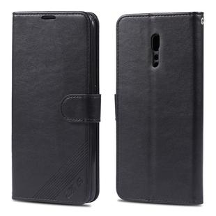 For OPPO Reno Z AZNS Sheepskin Texture Horizontal Flip Leather Case with Holder & Card Slots & Wallet(Black)