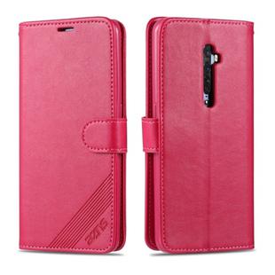 For OPPO Reno2 AZNS Sheepskin Texture Horizontal Flip Leather Case with Holder & Card Slots & Wallet(Red)