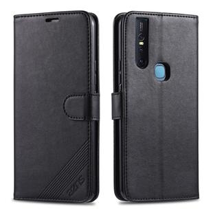 For Vivo S1 / V15 AZNS Sheepskin Texture Horizontal Flip Leather Case with Holder & Card Slots & Wallet(Black)