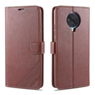 For Vivo S6 AZNS Sheepskin Texture Horizontal Flip Leather Case with Holder & Card Slots & Wallet(Brown)
