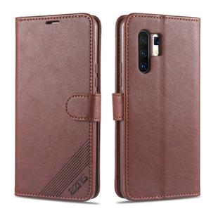 For Vivo X30 / X30 Pro AZNS Sheepskin Texture Horizontal Flip Leather Case with Holder & Card Slots & Wallet(Brown)