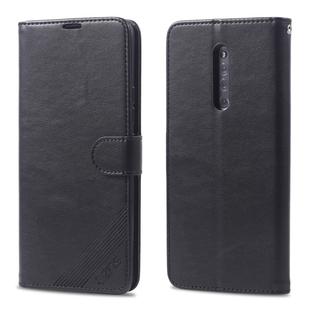 For Vivo X27 Pro AZNS Sheepskin Texture Horizontal Flip Leather Case with Holder & Card Slots & Wallet(Black)