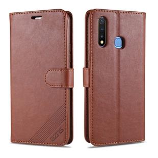 For Vivo Y5s / U3 / Y19 AZNS Sheepskin Texture Horizontal Flip Leather Case with Holder & Card Slots & Wallet(Brown)
