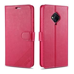 For Vivo Y9s / V17 AZNS Sheepskin Texture Horizontal Flip Leather Case with Holder & Card Slots & Wallet(Red)