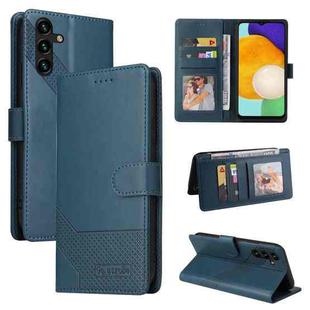 For Samsung Galaxy A54 5G GQUTROBE Skin Feel Magnetic Leather Phone Case(Blue)