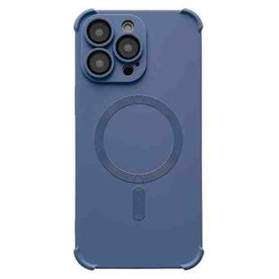 For iPhone 13 Pro Four-corner Shockproof Skin Feel MagSafe Magnetic Phone Case(Grey)