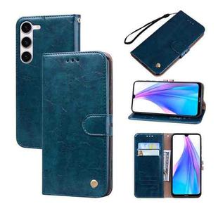 For Samsung Galaxy A24 4G Oil Wax Texture Leather Phone Case(Blue)