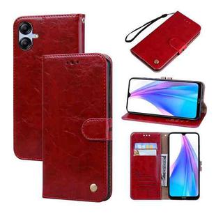 For Samsung Galaxy A04E Oil Wax Texture Leather Phone Case(Red)