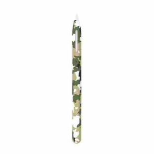 For Apple Pencil 2 LOVE MEI Camouflage Silicone Protective Pen Case(White)