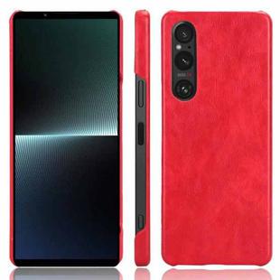 For Sony Xperia 1 V Litchi Texture Back Cover Phone Case(Red)