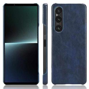 For Sony Xperia 1 V Litchi Texture Back Cover Phone Case(Blue)