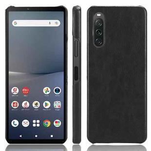 For Sony Xperia 10 Ⅴ Litchi Texture Back Cover Phone Case(Black)