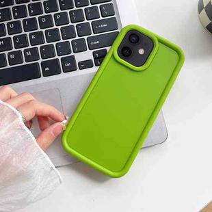 For iPhone 11 Shockproof Frame Frosted TPU Phone Case(Green)