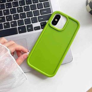 For iPhone X / XS Shockproof Frame Frosted TPU Phone Case(Green)