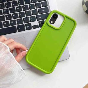 For iPhone XR Shockproof Frame Frosted TPU Phone Case(Green)