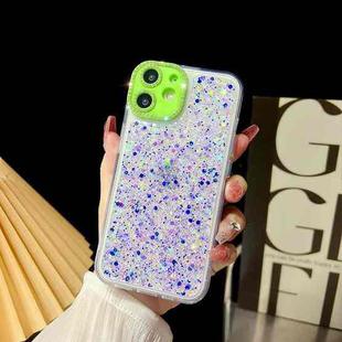 For iPhone 11 Luminous Epoxy TPU Glitter Phone Case(Purple)