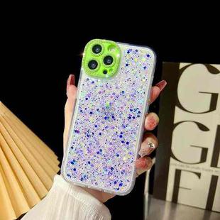 For iPhone 12 Pro Luminous Epoxy TPU Glitter Phone Case(Purple)