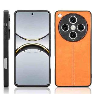 For OPPO Find X8 Pro Cow Pattern Sewing Back Cover Phone Case(Yellow)